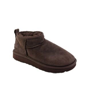 UGG shearling Brown leather Ankle Boots